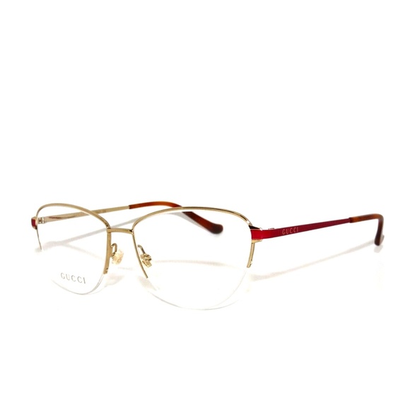 Gucci 0580O 003 55 0580 Gold Pink Eyeglasses GG0580O - Picture 1 of 5